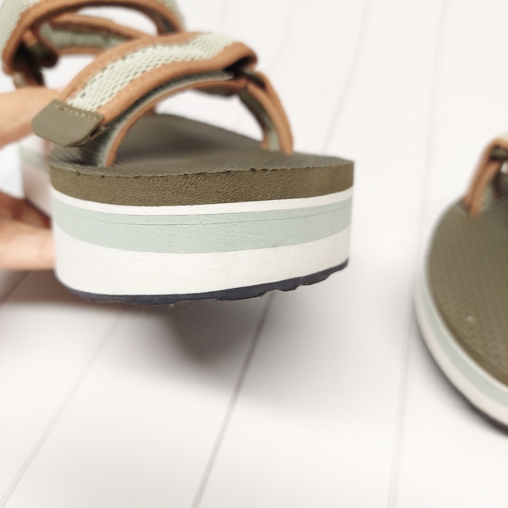 Teva Olive Strap Platform Sandals Shoes - Picture 15 of 16